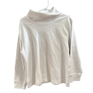Hanna Andersson Long Sleeve White Turtleneck, VGUC, Sz 120cm (6-7) (6A)